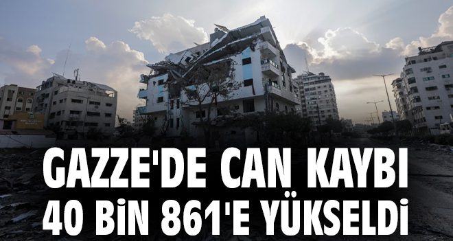 web sitesinde haber muhabirisin bu içeriğe göre dikkat çekici başlık yazar mısın. Başlığın uzunluğu en fazla 50 karakter olsun 
					<p>İsrail, Gazze Şeridi’ndeki katliamlarına 334 gündür devam ediyor. Filistin Sağlık Bakanlığı tarafından yapılan açıklamada, Gazze Şeridi’ne son 24 saatte düzenlenen 3 saldırıda 42 Filistinlinin hayatını kaybettiği, 107 Filistinlinin ise yaralandığı belirtildi. İsrail’in 7 Ekim’den bu yana düzenlediği saldırılarda hayatını kaybeden Filistinlilerin sayısının 40 bin 861’e, yaralıların sayısı 94 bin 398’e yükseldiği kaydedildi.</p><p></p>