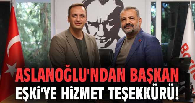 web sitesinde haber muhabirisin bu içeriğe göre dikkat çekici başlık yazar mısın. Başlığın uzunluğu en fazla 50 karakter olsun 
					<p>MEDYA EGE – Cumhuriyet Halk Partisi (CHP) İzmir İl Başkanı Şenol Aslanoğlu, Bornova Belediye Başkanı Ömer Eşki’yi makamında ziyaret etti. Gerçekleşen ziyarette, İzmir Milletvekili Ednan Arslan ile CHP Grup Başkan Vekili ve Mersin Milletvekili Ali Mahir Başarır da yer aldı.</p><p></p><p>Sosyal medya hesabı üzerinden Başkan Eşki’ye övgü dolu sözlerle hizmetleri için teşekkür eden Başkan Aslanoğlu, açıklamasında şu ifadelere yer verdi:</p><p>“Bornova’da 17 ayrı projeyi hayata geçirerek Bornovalıların hizmetine sunan, ekonomik krizle boğuşan vatandaşlarımızın hayatlarına dokunan hizmetlerle halkçı belediyecilik yapan belediye başkanımız Ömer Eşki’yi makamında ziyaret ederek hizmetleri için teşekkür ettim.</p><p>Bu ülkenin gerçek ve en önemli sorunu vatandaşa yaşatılan yoksulluktur, sefalettir. Tüm siyasetçilerin ana gündemi bu yoksulluğu yenmek ve bu krizlerde halkı yalnız bırakmamak olmalıdır.</p><p>CHP’nin halktan yana hizmet belediyeciliğini İzmir’de gösteren tüm belediye başkanlarımıza teşekkür ederim. Bu ülkenin dertlerinin var bir çaresi, adres Cumhuriyet Halk Partisi!”</p><p></p><p></p>