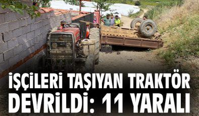 Alaşehir’de Traktör Kazası: 11 Yaralı!