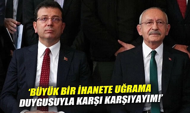 İmamoğlu’ndan Kılıçdaroğlu’na Şok İthamlar!