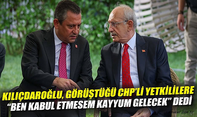 Kılıçdaroğlu, Kurultayda Kritik Toplantı Yaptı!