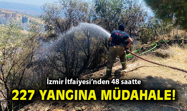 İzmir’de Yangınlarla Mücadele: 227 Olay Kontrol Altında!