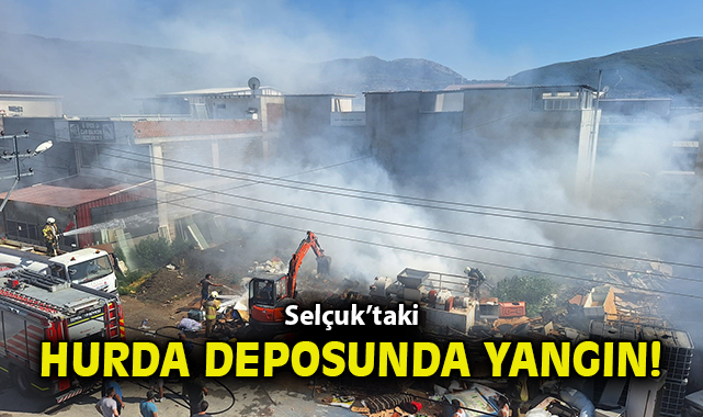 Hurdacı Deposunda Yangın: Ekipler Zamanında Müdahale Etti