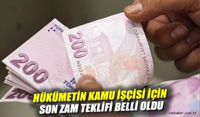 Kamu İşçilerine Zam Pazarlığında Son Durum!
