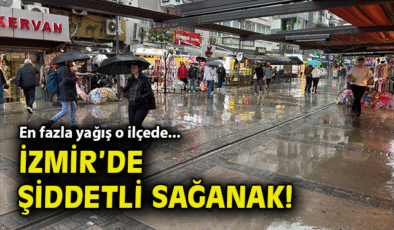 İzmir’de Gök Gürültülü Sağanak Hayatı Olumsuz Etkiledi!