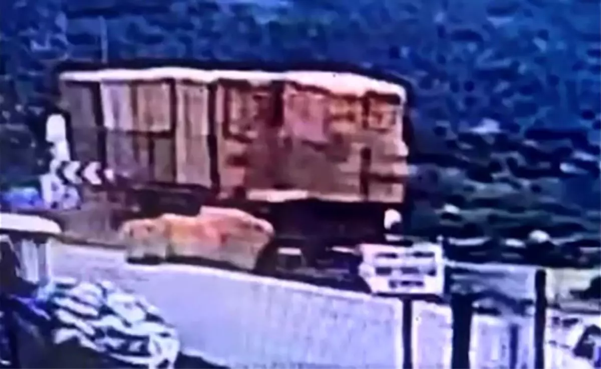 Tırdan Devrilen Balyalar, Yürüyen Adamı Öldürdü!