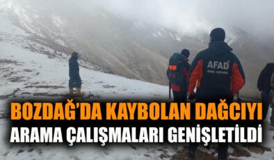 Bozdağ’da Kaybolan Dağcı İçin Arama Çalışmaları Devam Ediyor