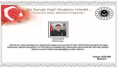 Şehit Uzman Çavuş Yusuf Açay’ın acı haberi!
