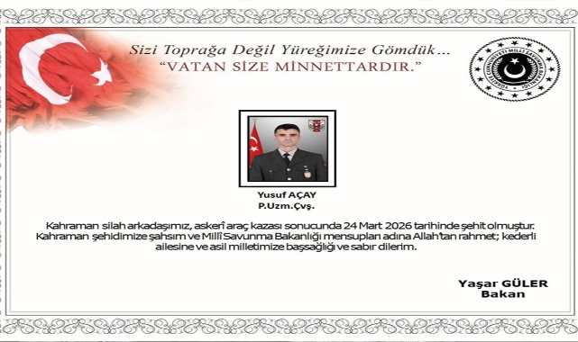 Şehit Uzman Çavuş Yusuf Açay’ın acı haberi!