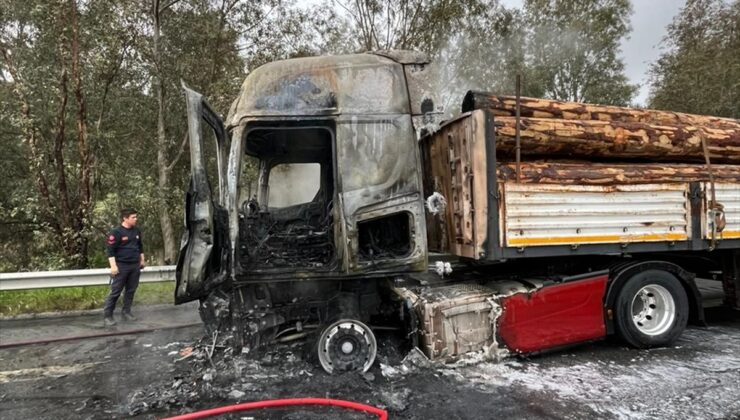 Aydın’da Seyir Halindeki Tırda Yangın Korkuttu!
