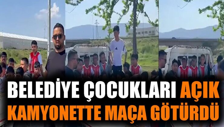 Torbalı’da Çocuklar Açık Kasa Kamyonette Taşındı!