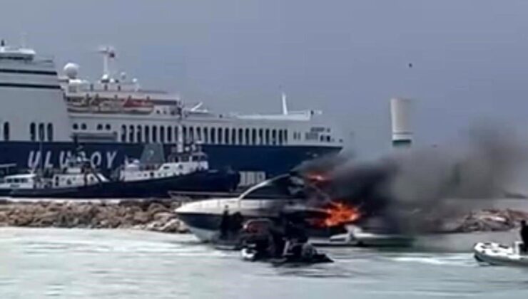 Çeşme’de Motoryatta Yangın Paniği! Maddi Hasar Büyüktü