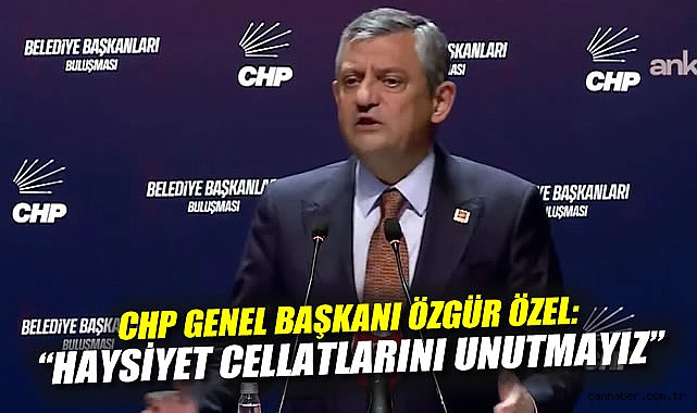 Özgür Özel: ‘Baskılara Boyun Eğmeyeceğiz!’