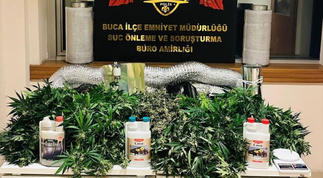 Buca’da Uyuşturucu Yetiştiren İki Şüpheli Yakalandı!