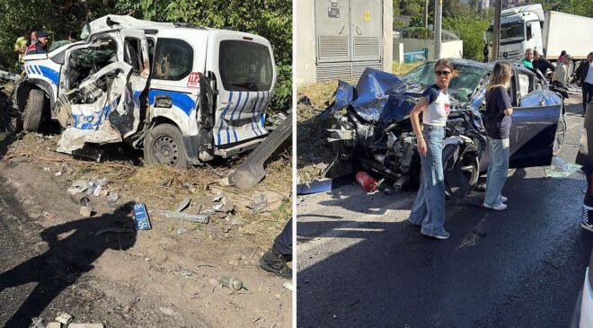 Bornova’da Feci Kaza: Freni Patlayan TIR 6 Aracı Biçti, 2 Ölü 5 Yaralı