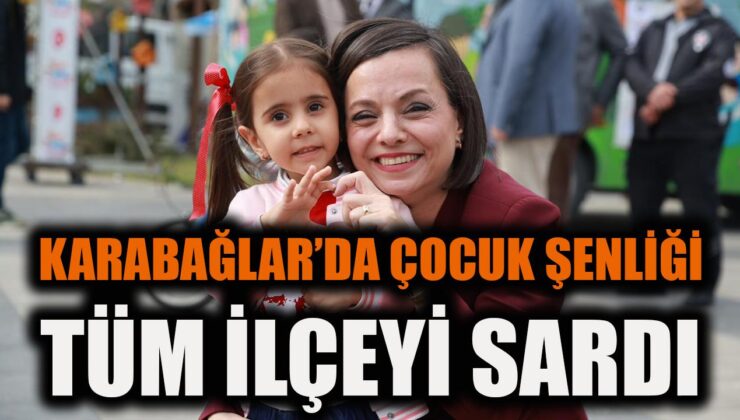 Karabağlar’da Çocuklar Şenlikte Coşkuyla Eğlendi!