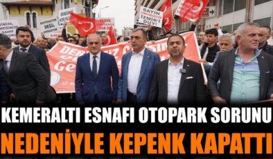 Kemeraltı Esnafından Otopark İçin Kepenk Eylemi!