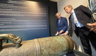 17. Yüzyıldan Kalma Gemi Topu İzmir’de Sergileniyor