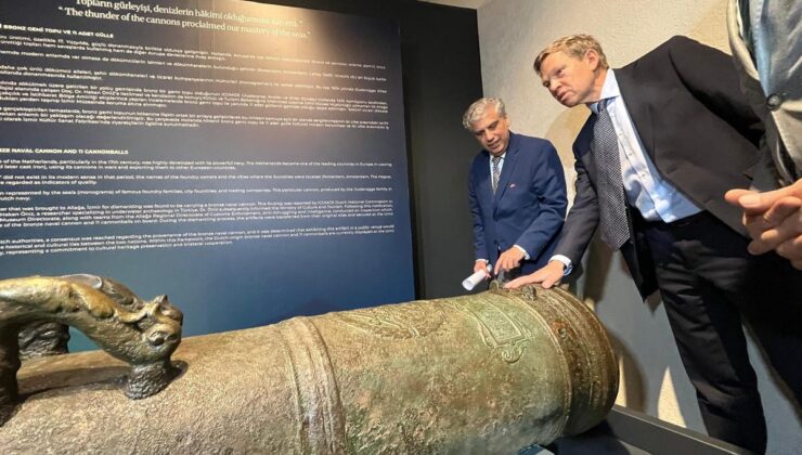 17. Yüzyıldan Kalma Gemi Topu İzmir’de Sergileniyor