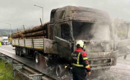 Aydın’da Tır Yangını, Yangın Kontrol Altına Alındı